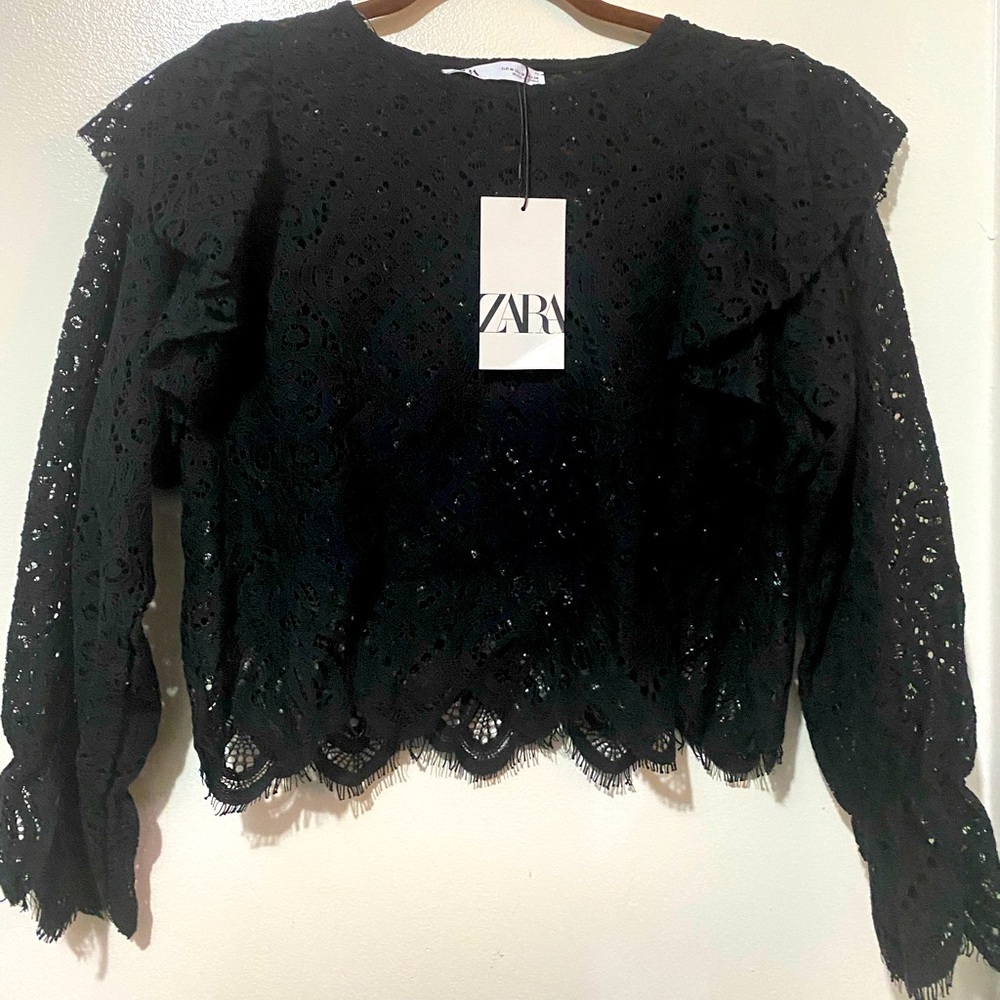 Zara Lace top Sz M